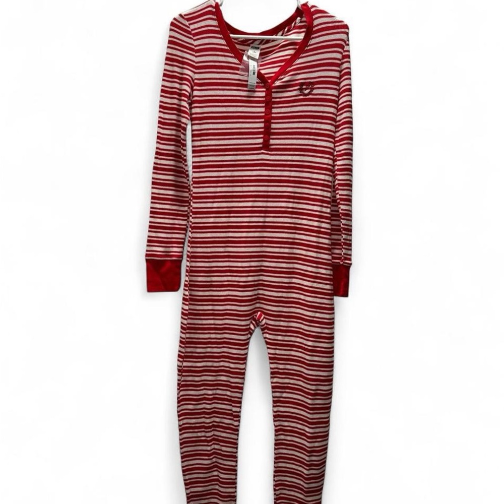 NWT PINK Thermal PJ Bodysuit